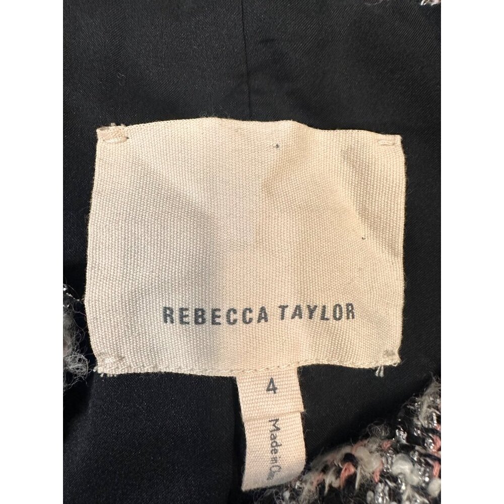 Women's Rebecca Taylor Mixed Tweed Blazer Jacket 4 - Picture 5 of 12